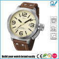 Build your watch brand easily man wholesale china watch made stainless steel case and back calendar function